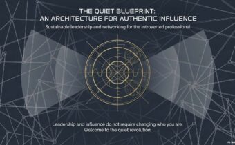 Image of geometric shapes with title: The Quiet Blueprint: An Architecture for Authentic Influence